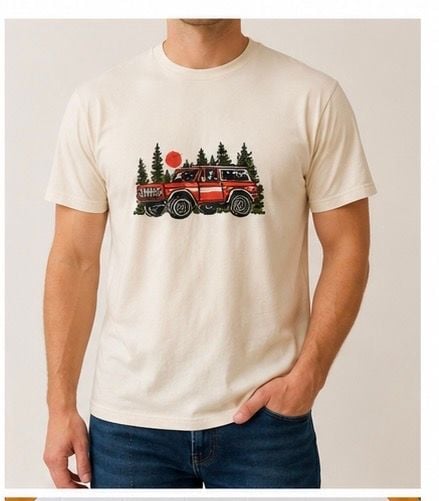 Billabong Africa Collection Red Suv Graphic T-Shirt Size 2xl